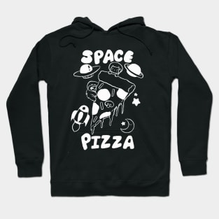 Space Pizza White Line Hoodie